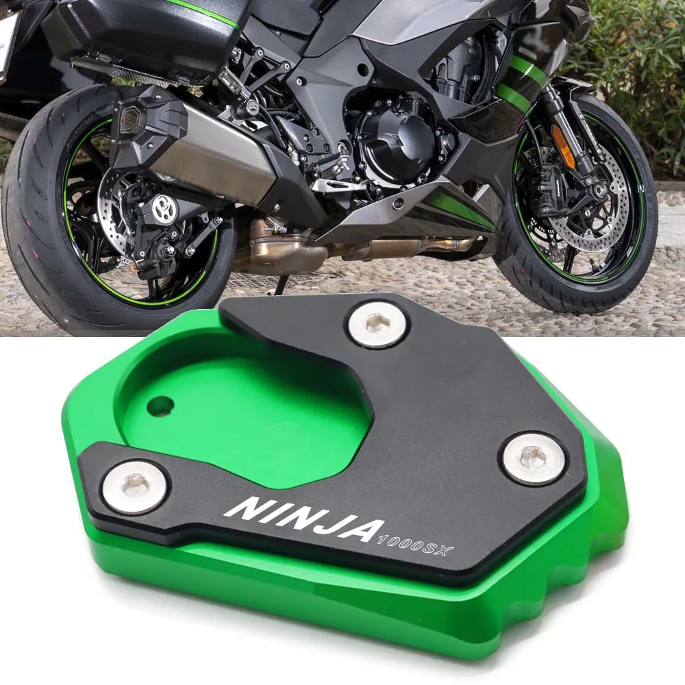 

For Kawasaki NINJA 1000 SX 1000SX ninja1000sx 2020 2021 2022 Motorcycle Side Stand Extension Pad Kickstand Enlarger