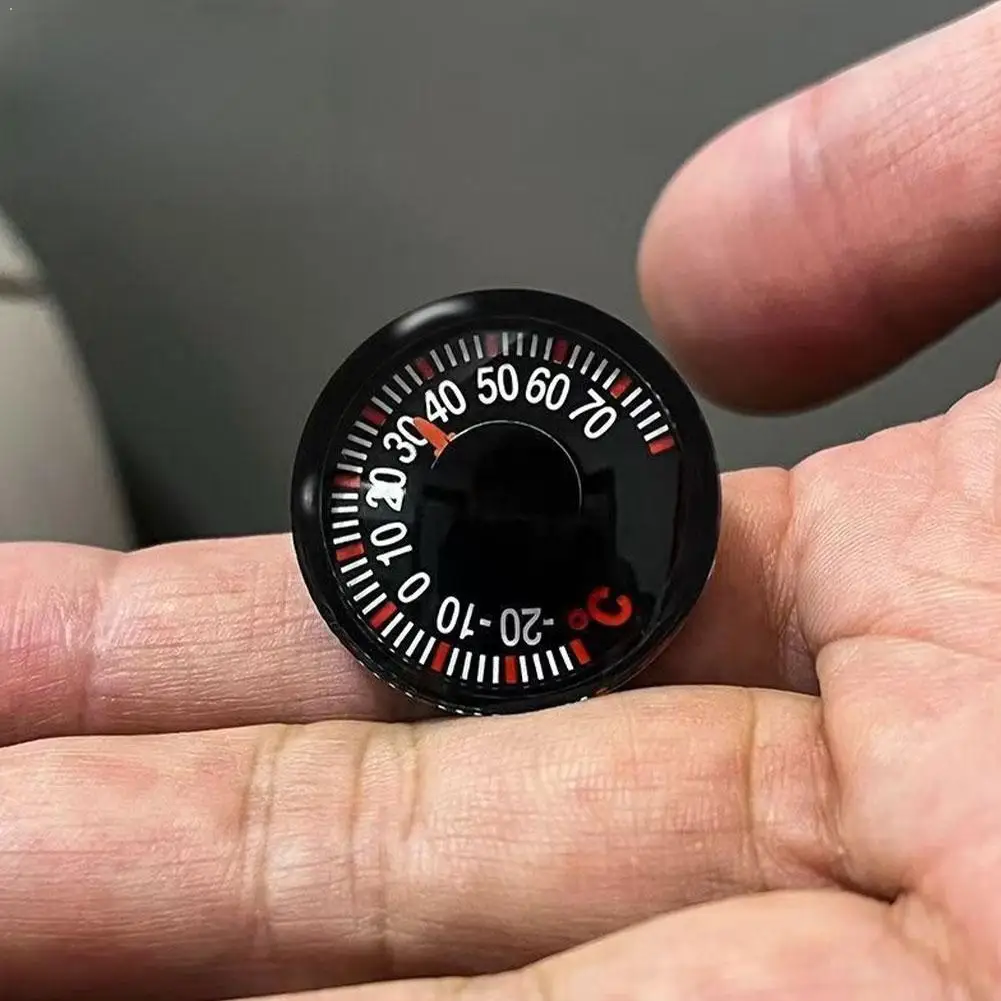 

Black Mini Car Thermometer Rearview Mirror Temperature Recorder Car Central Control Temperature Gauge Waterproof