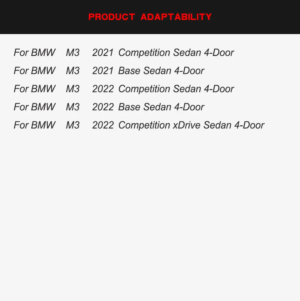 Seitenschweller aus echtem Carbon für BMW G80 M3 2021–2022
