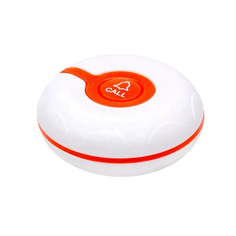 Hot Waterproof Wireless Call Transmitter Button Pager 433Mhz For Restaurant Calling System Cafe Clinic System