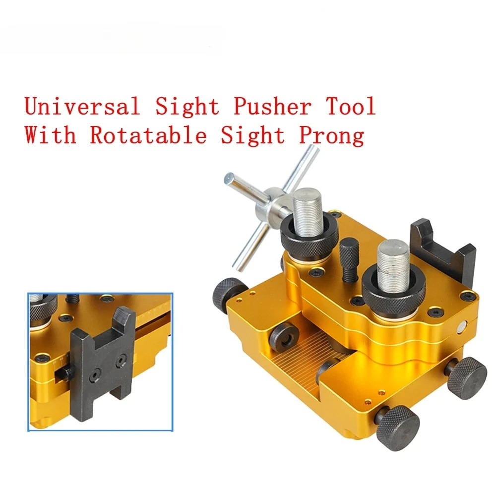 

Aluminum Frame Sight Adjustment Tool Universal With Rotatable Sight ProngSight Pusher Tool Strong Sight Removal Tool For Slides