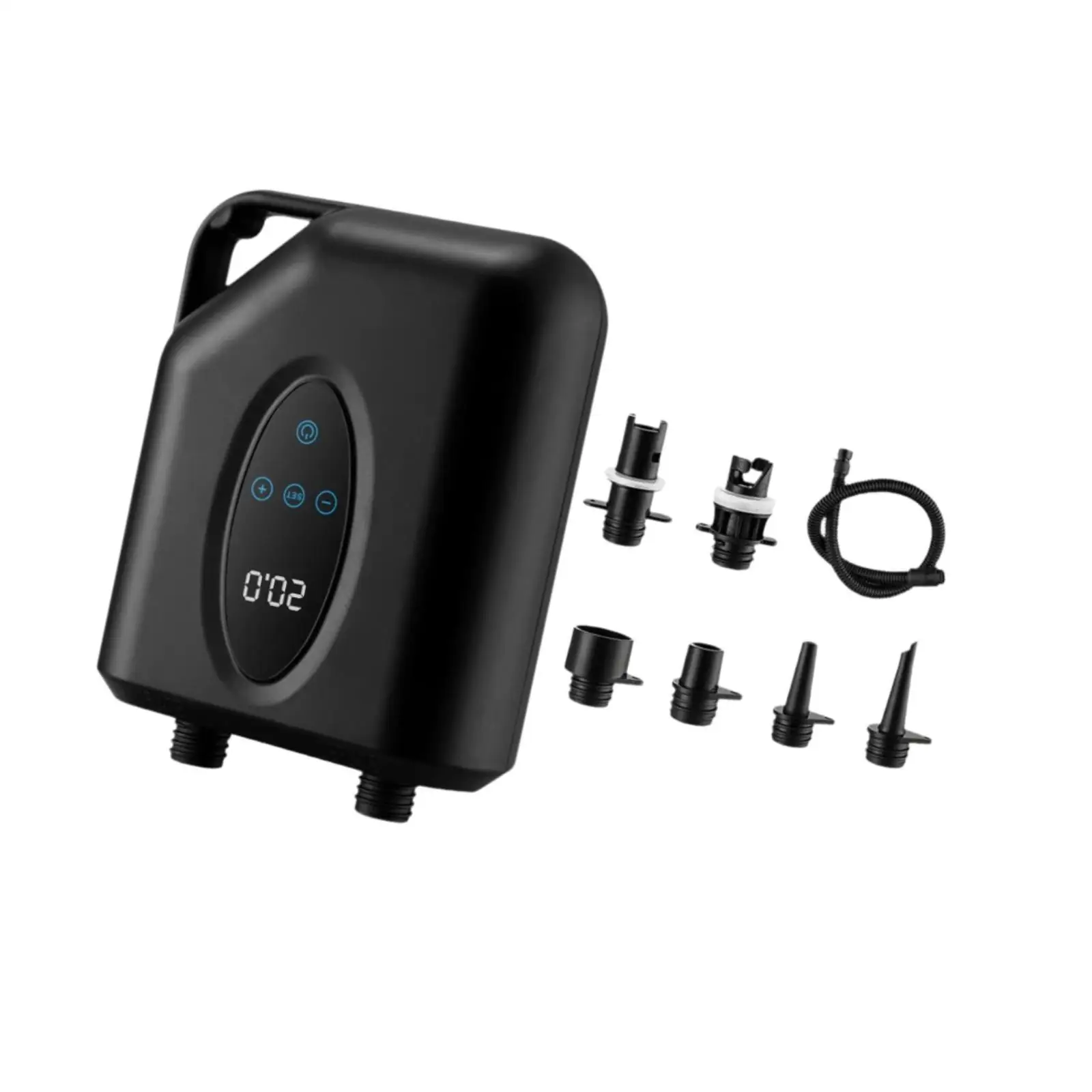 12V Electric Air Pump with Display Quickly Air Inflator Inflation Device with Nozzles for Inflating Kayaks Inflatable Boats