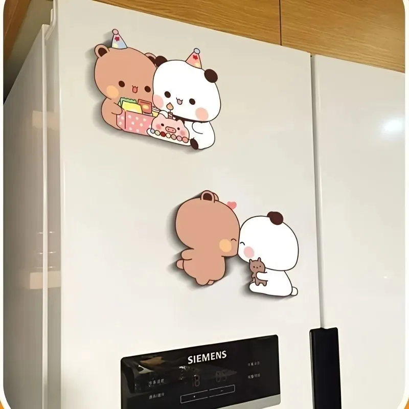 Cute Anime Bubu Dudu Fridge Magnets Kawaii Panda Yier Refrigerator Magnets Sticker Home Decor Sticker Creative Home Accessories