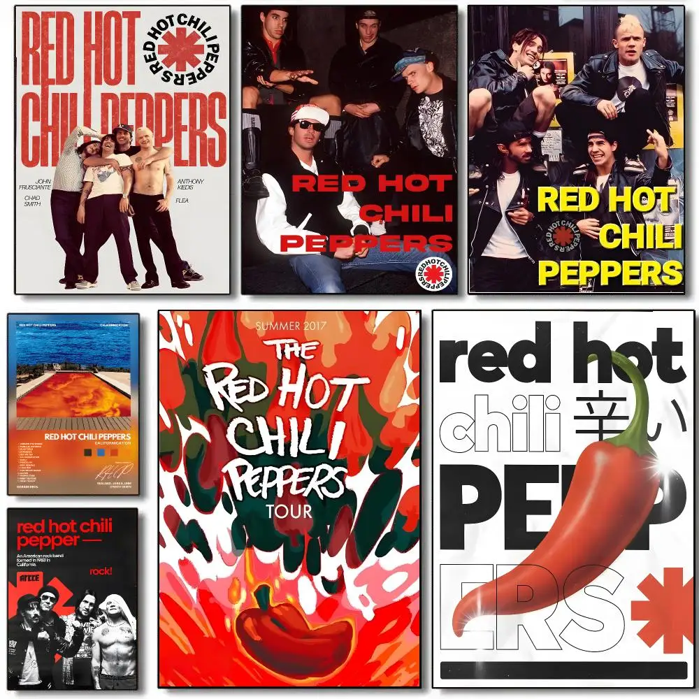 Band R-Red Hot Chili Peppers Poster HD Waterproof Aesthetic Wall For Home Decor Trendy Durable Easy To Apply Art