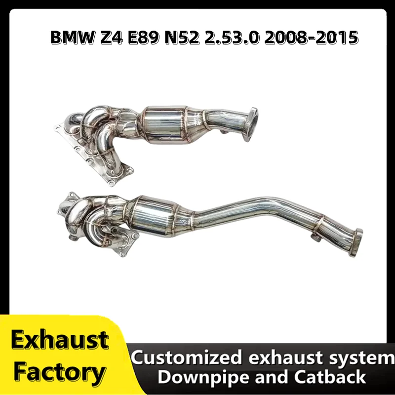 For BMW Z4 E89 N52 2.53.0 2008-2015 stainless steel automotive parts high-performance exhaust system downspout exhaust manifold