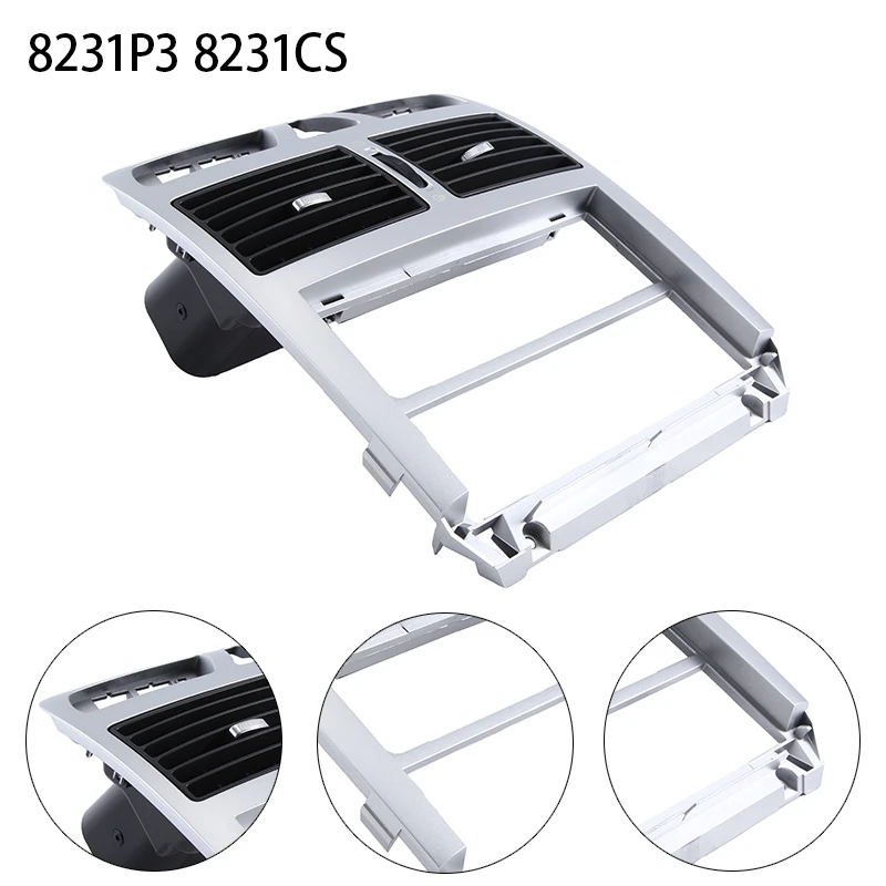 For Peugeot 307 Air Conditioner Outlet Instrument Center Air Outlet Center Panel Instrument Table Decorative Frame Accessories