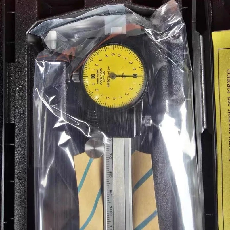 New Dial Caliper 505-681 0-150mm 0.01mm Shockproof Stainless Steel Dial Vernier Caliper Industrial Precision Measuring Tool