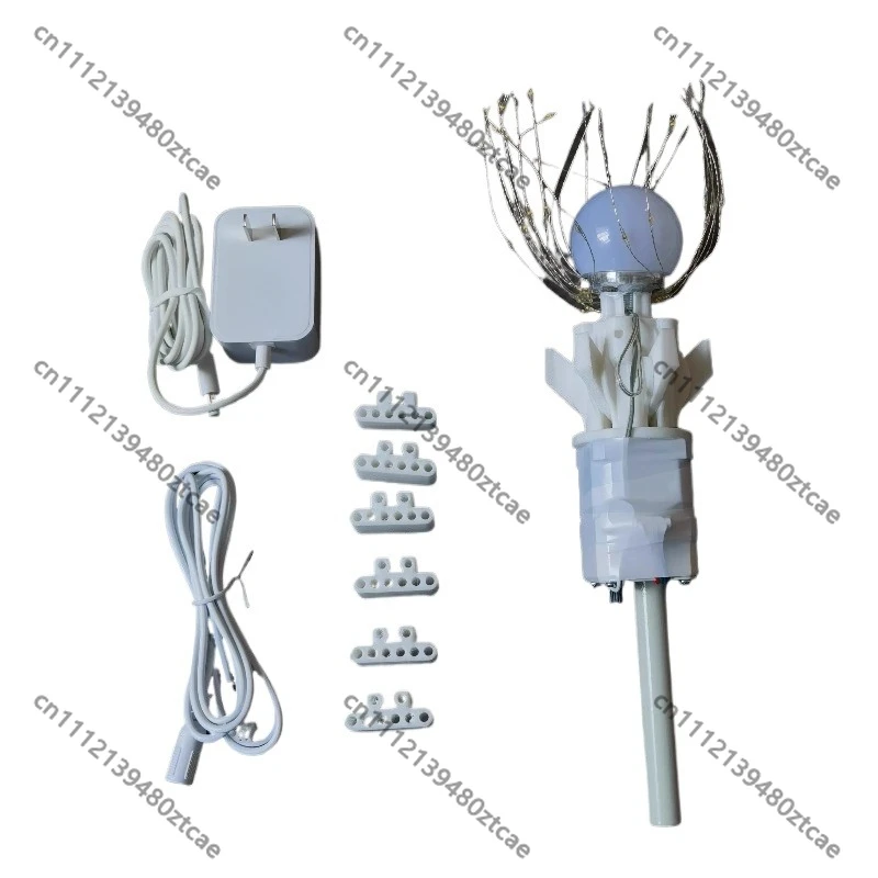 Electric Flower Opening Closing Device Luminous Artificial Flower Automatic Blossom Mechanical Decor Prop