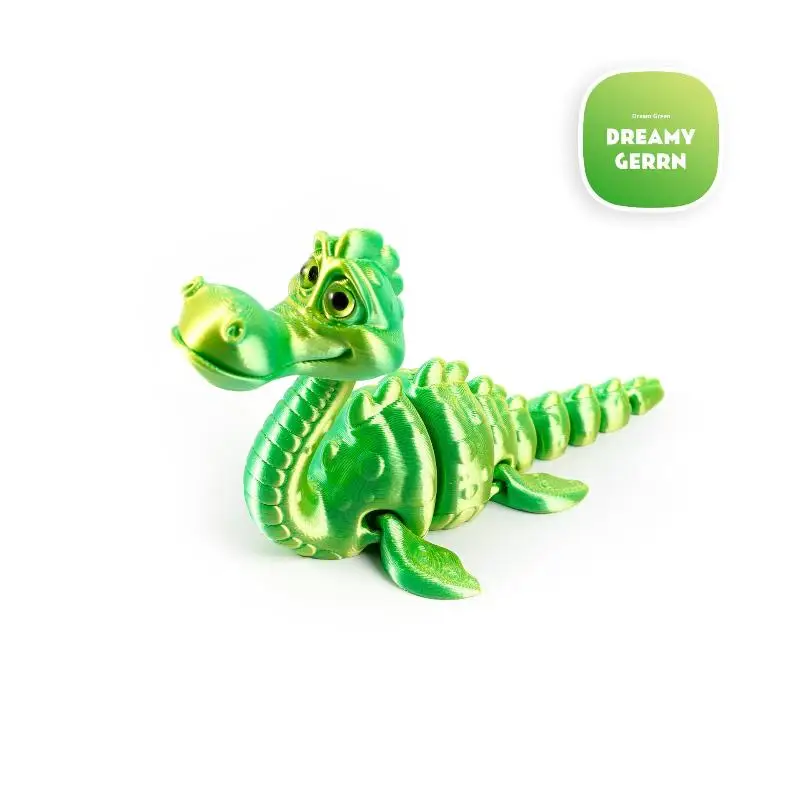 

3D Printed Cute Big Eyed Monster Desktop Figurines Children Toy Home Room Creative Ornament Model