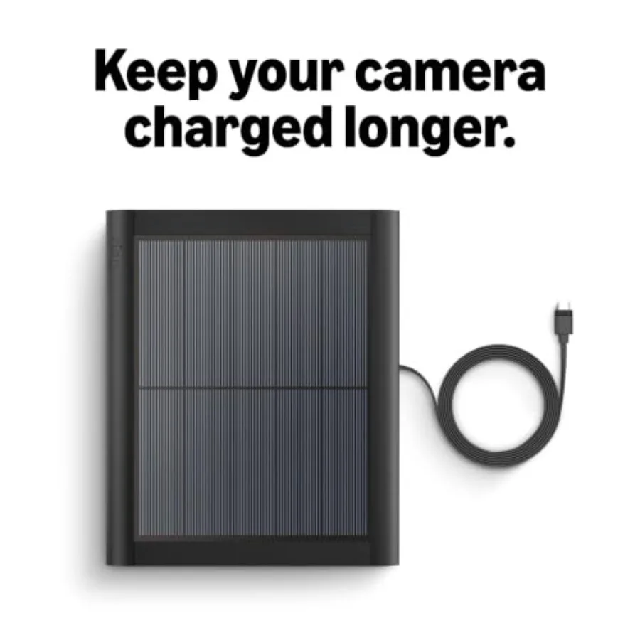 

Ring Solar Panel 2nd Generation,4W for Outdoor Cam Plus, Outdoor Cam (Stick Up Cam), Stick Up Cam Pro, Spotlight Cam Plus, Spot