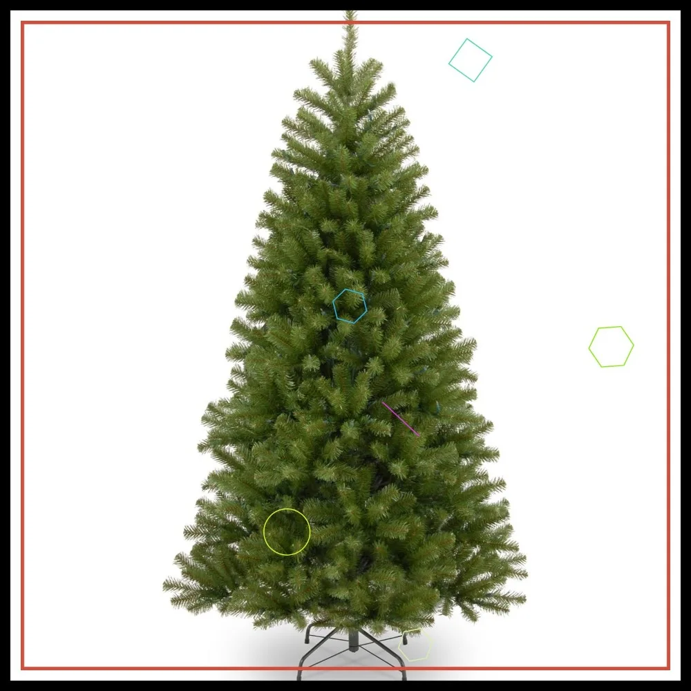 

Искусственная рождественская елка из ели, 6 футов, 680 советов с подставкой, удобная настройка и хранение