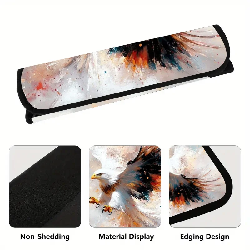 Eagle Seat Belt Shoulder Strap, Splash - Art Style, These Soft Shoulder Supports And Comfortable Driving Accessories Are Essenti