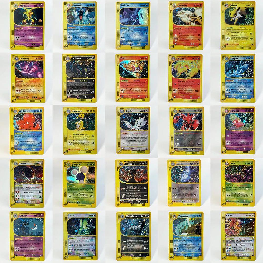 55PCS/Set PKM PTCG-F Whole Set Umbreon Charizard Alakazam Gengar Vaporeon Ampharos Toys gifts game cards complete collection