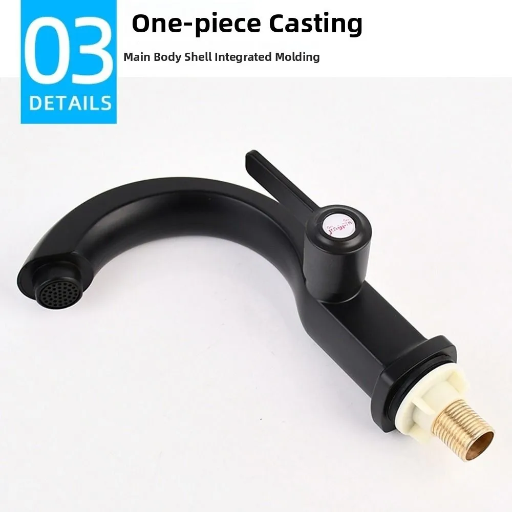 

Одиночный смеситель для раковины для холодной ванной комнаты, многофункциональный антикоррозийный очиститель воды из АБС-пластика, безопасный современный однорычажный кран с отверстием для кухни