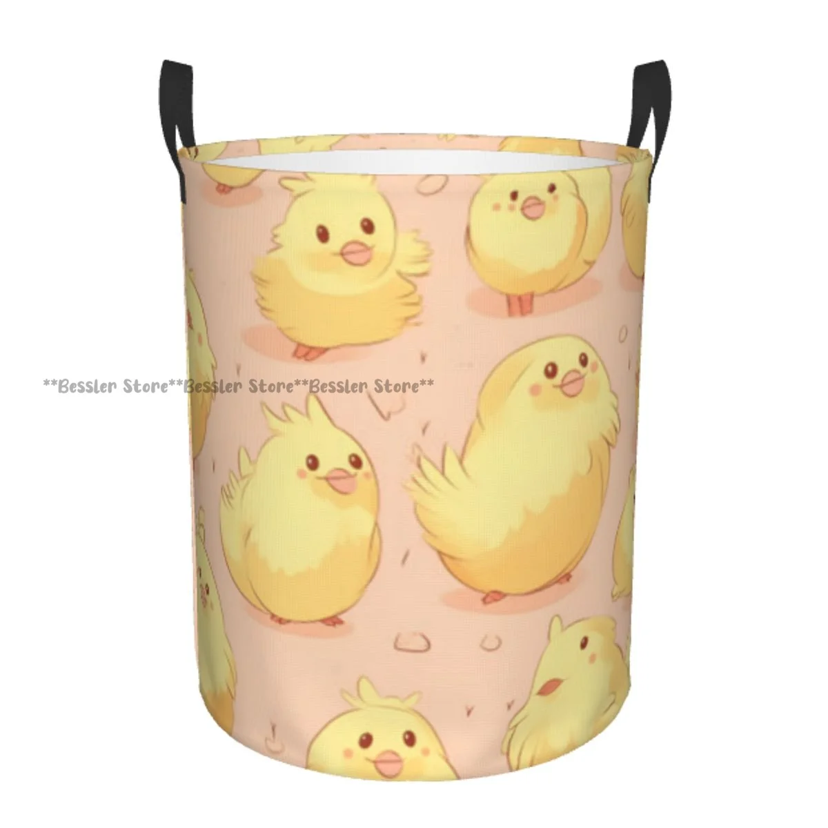 

Foldable Laundry Basket for Dirty Clothes Cute Yellow Chicken Storage Hamper