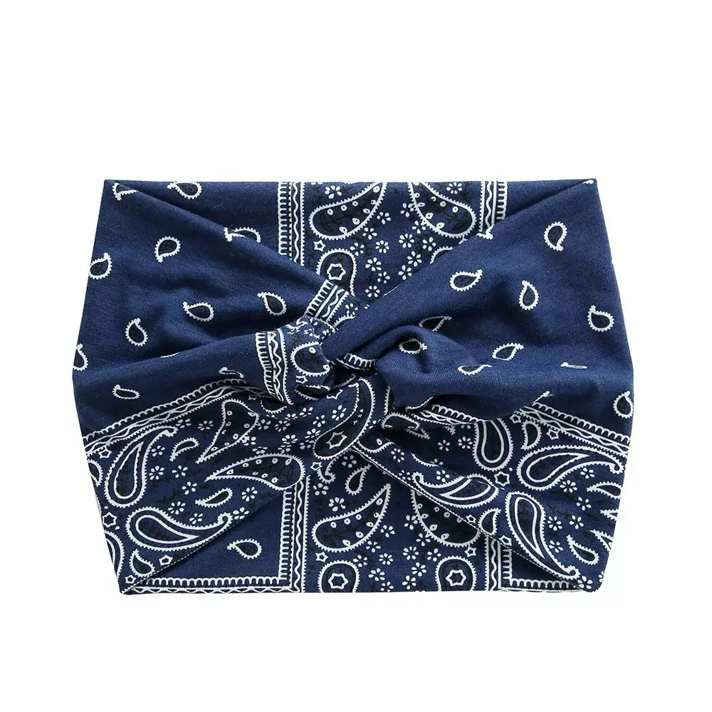 Breites Stirnband mit Bohemian-Print – wasserabsorbierend, Kreuzgurte, geeignet für Yoga, Laufen und den täglichen Gebrauch – Detail 8