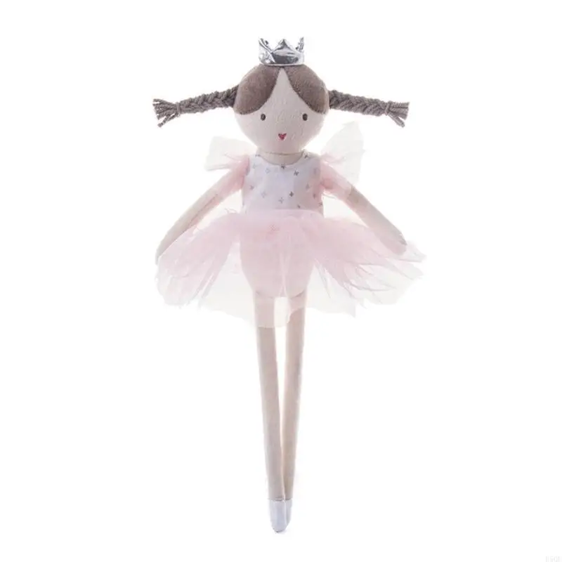 D5Qf Sweet Plush حشو دمية لطيف Ballet Girl Girl Dolls Dolls Infant Comfort