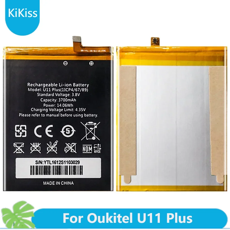 3700mAh Replacement Battery For Oukitel U11 Plus  U11Plus Mobile Phone Bateria