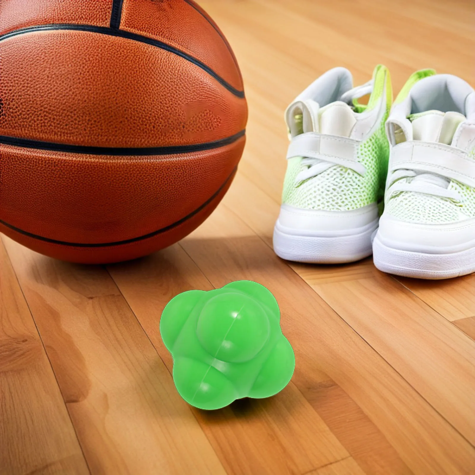 Sechseckiger Agile Ball Curving Trainer Hand-Auge-Koordination Agility Silica Gel Reaktion Geschwindigkeit Trainingsgerät