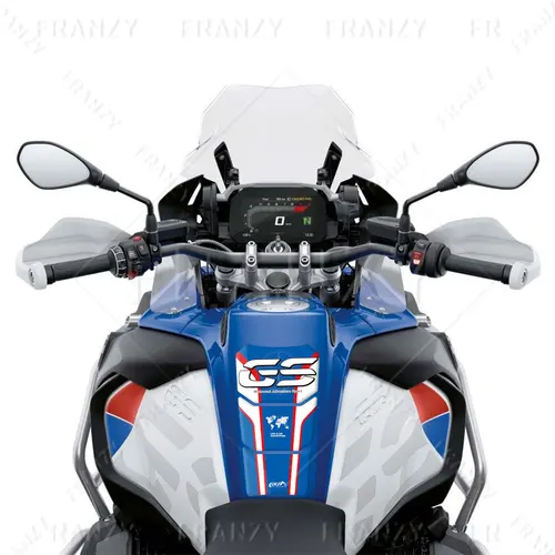 Imagen 2 del producto Para R1200GS ADV R1250GS R 1250 GS Adventure 3D almohadilla de depósito para motocicleta pegatina Protector Triple negro 40 años calcomanía 2022 2023