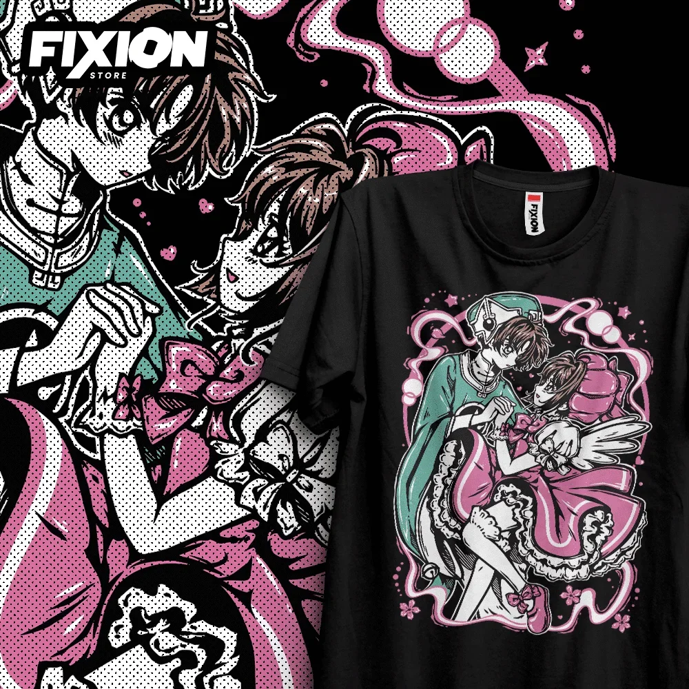 Camiseta para Anime Sakura Card Captors - Abril-[Negra], camiseta de Manga