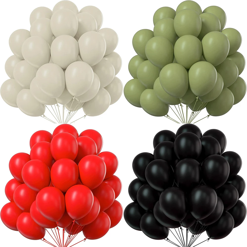 10/20/30Pcs 5/10/12Inch Retro Balloon Red Blue Baby Black White Sand Latex Balloons Wedding Birthday Party Baby Shower Decor