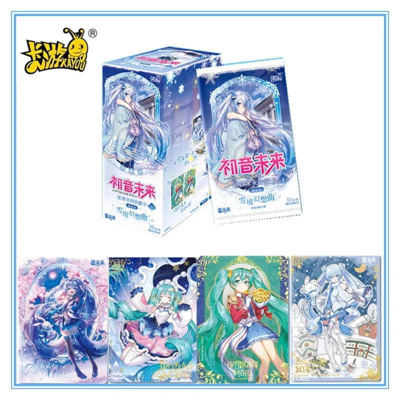 KAYOU New Hatsune Miku Cards Snowy Fantasy Songs First appearance bag Vol.4 Collection Card Toy Birthday present Toy Gifts