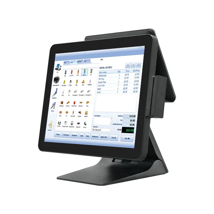 Removable Ssd 15inch Cashier Machine Pos System Pos Terminal