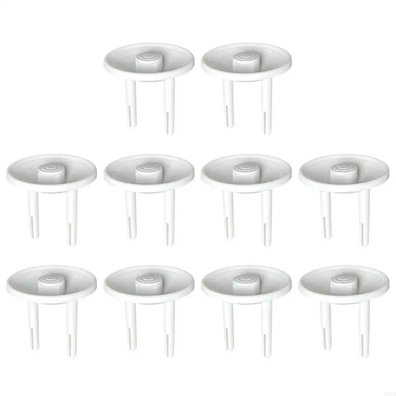 10pcs Childproof Outlet Cover European Standard Safety Dustproof Electrical Socket Protector for Home Baby Protections A2UB