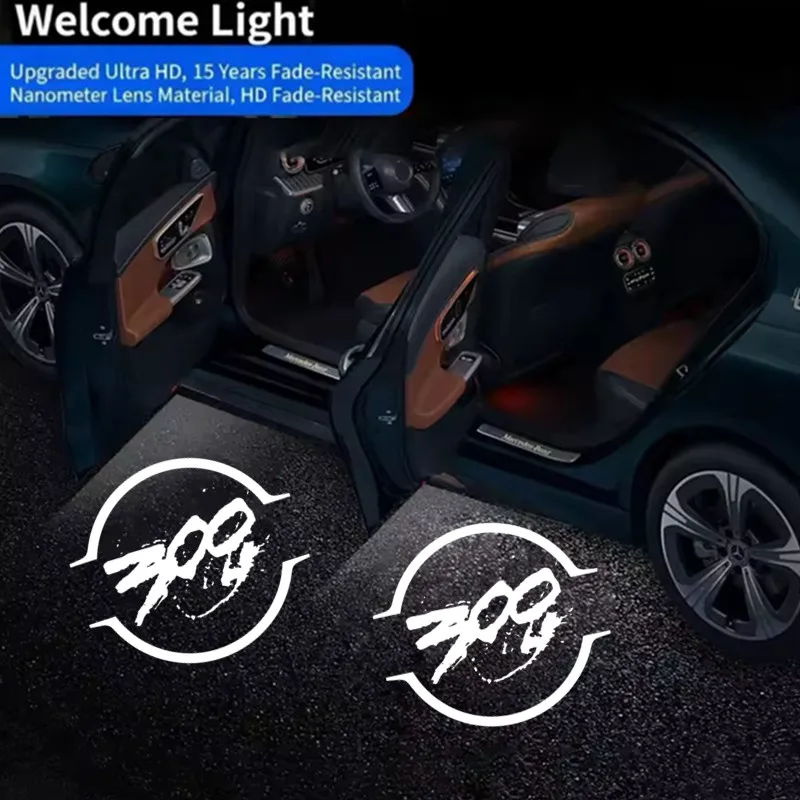 2pcs For Chrysler 200 300 300C Sebring Lancia Thema New LED Car Door Warning Courtesy Projector Ghost Shadow Light Accessories view 2