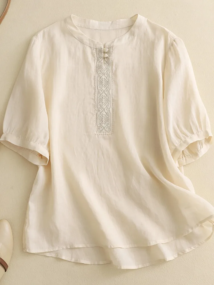 

Высококачественные женские конопли с вышивкой irt ort Sve, однотонное хлопковое белье, весна-лето, винтажный художественный Sle