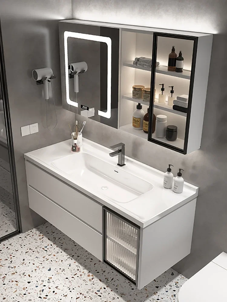 Bassin HOCabinet BLOSmart HOWash R2 en bois massif, plateforme de luxe, S ~ Light