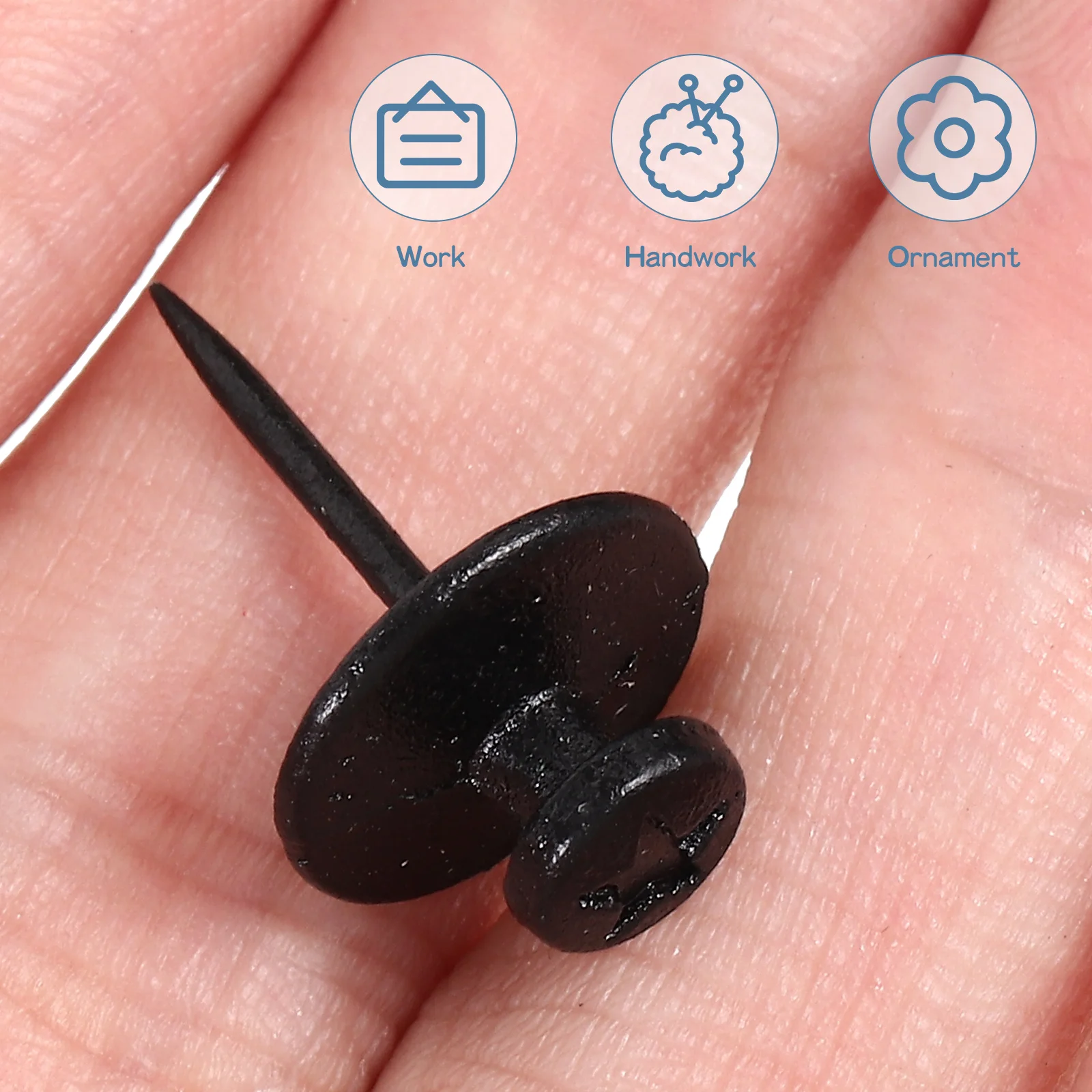 

30Pcs Flat Head Metal Pushpin Thumbtacks Decorative Push Tacks for Home Office Bulletin Boards Flat Head Pushpins