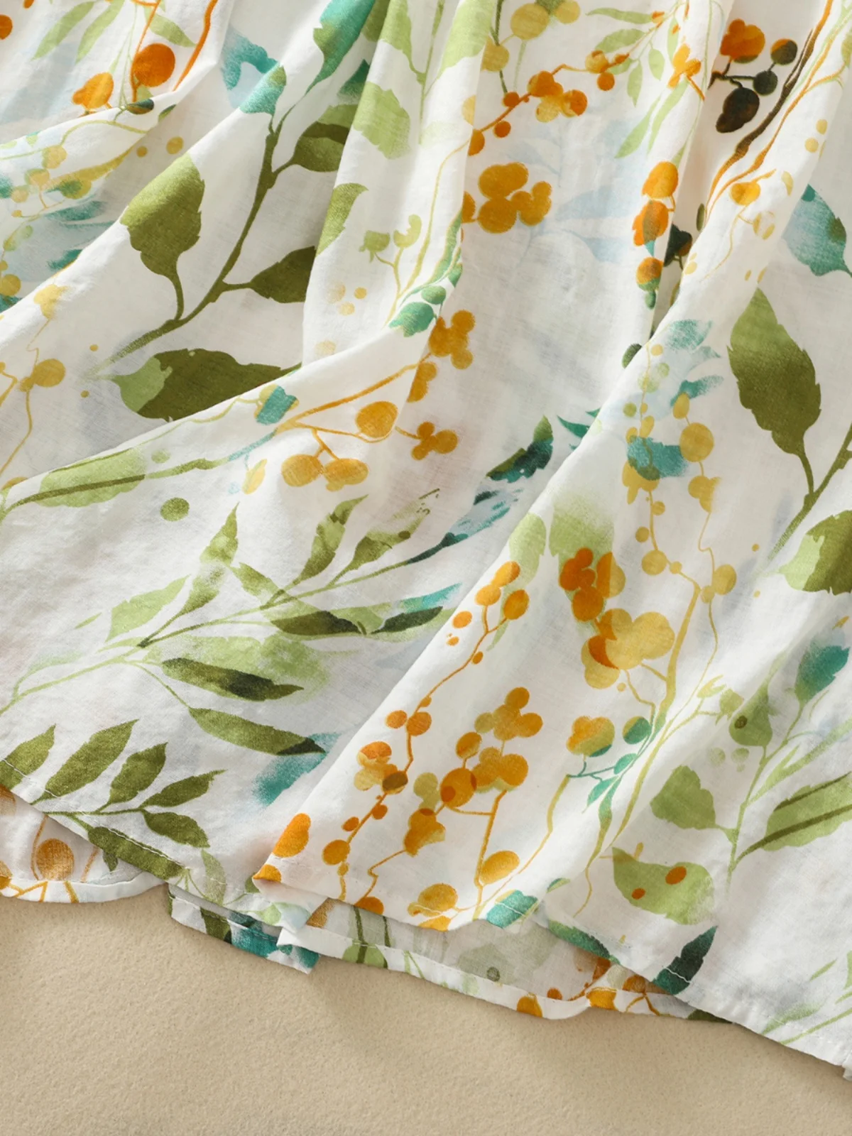 레트로 플로럴 코튼 린넨 하이웨이스트 얇은 A라인 스커트 여성 여름 미디 스커트 출퇴근용 하이웨이스트 플로럴 스커트