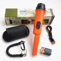 shrxy Waterproof Pointer Metal Detector Underwater Pulse Pinpointer with 9V 800MA USB Rechargeable Battery