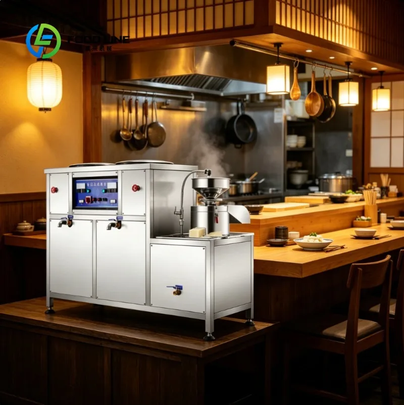 Fully Automatic Tofu Maker Machine with Stainless Steel Frame, and Intelligent Control System for Food Production