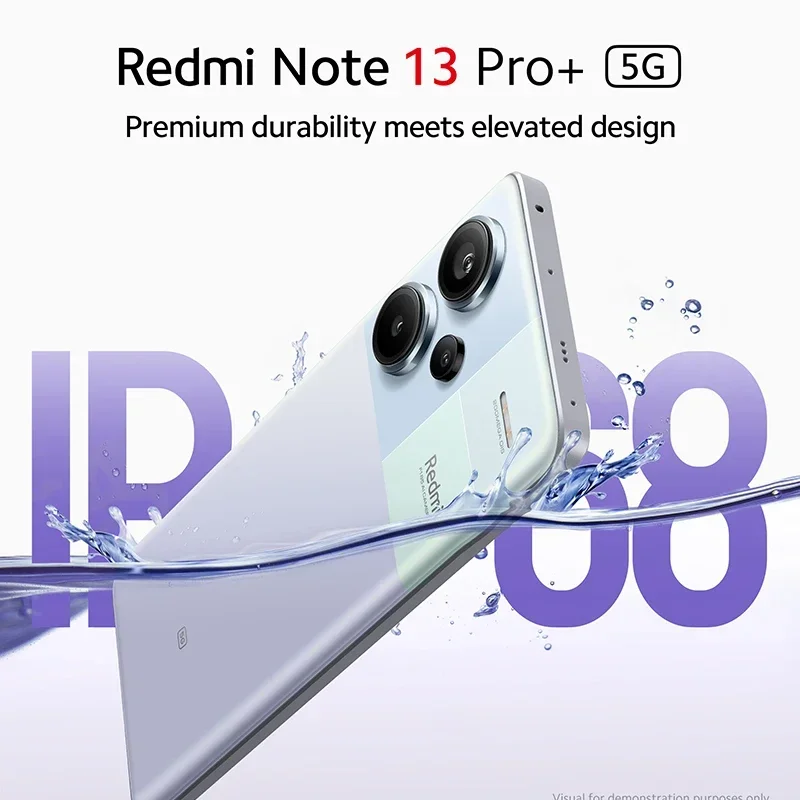 Xiaomi Redmi Note 13 Pro Plus 5G 200MP OIS Camera 120Hz 1.5K Curved Display MediaTek Dimensity 7200-Ultra IP68 Global Version