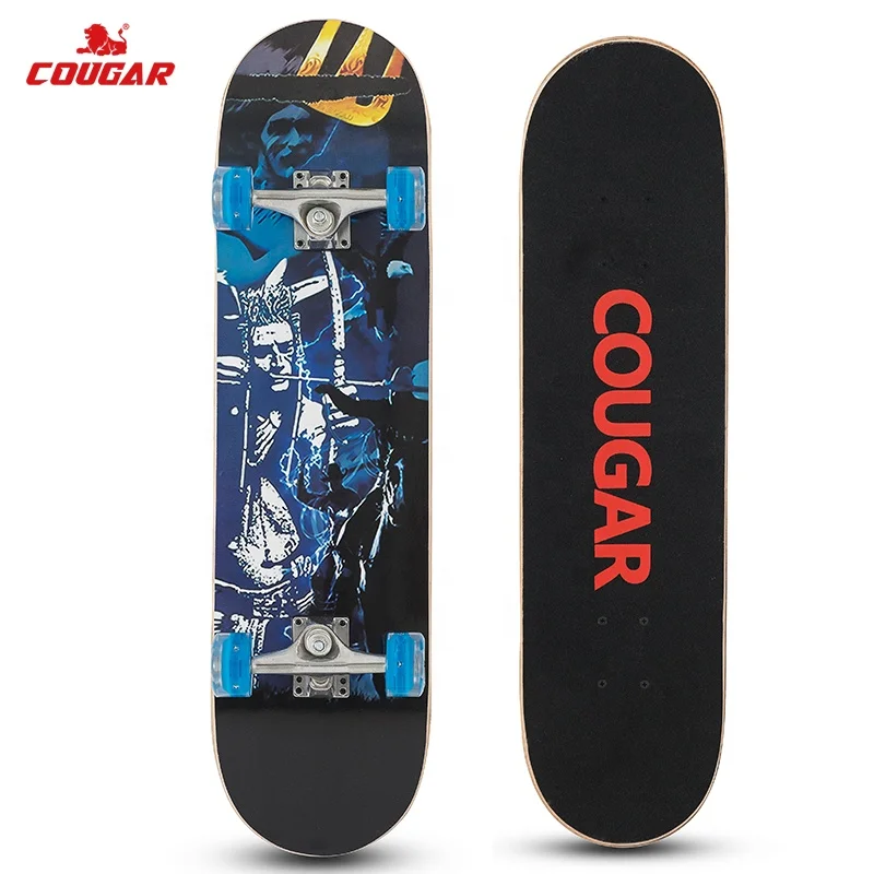 

31 x8 Inch Complete Standard Skate Boards 9 Layer Maple Double Kick Concave Skateboards For Beginners Girls Boys Kids Adults