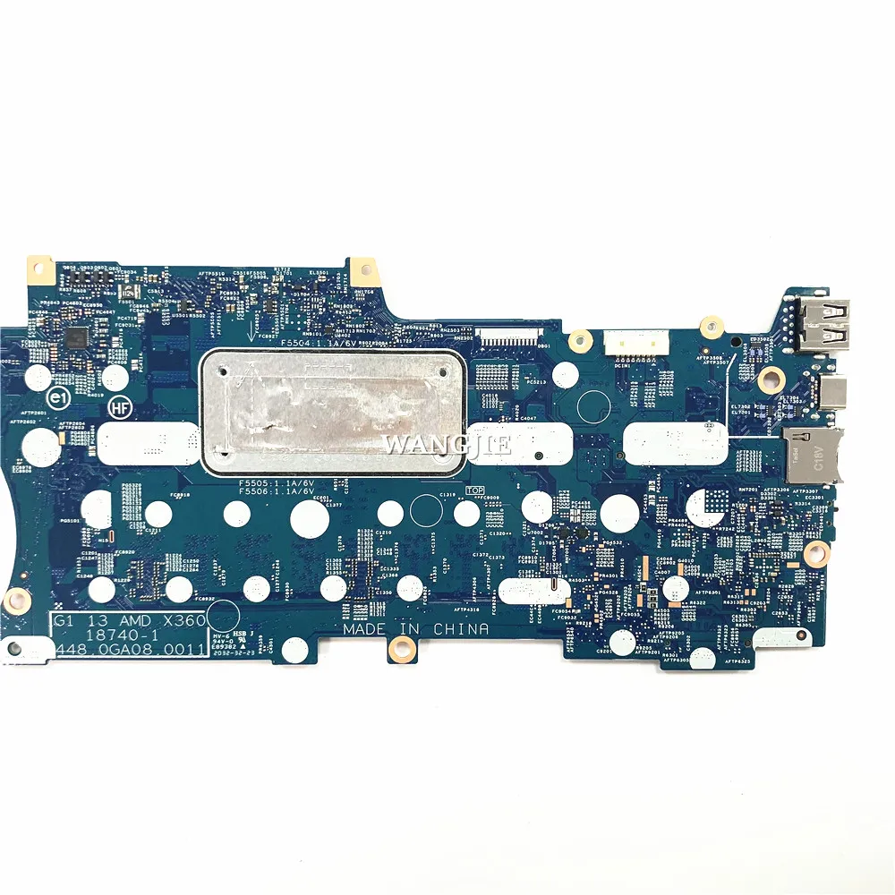 Imagem -06 - Placa-mãe para Laptop para hp Envy X360 13 ar Uma Ryzen 3700u 8gb Win L53451601 L53451001 187401 100 de Trabalho