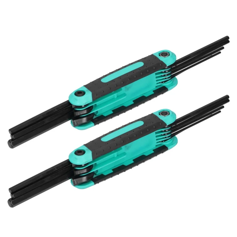 2Pcs 8 In 1 Folding Hex Wrench For Tighten Remove Screws Multifunction Hand Tools1.5-8mm