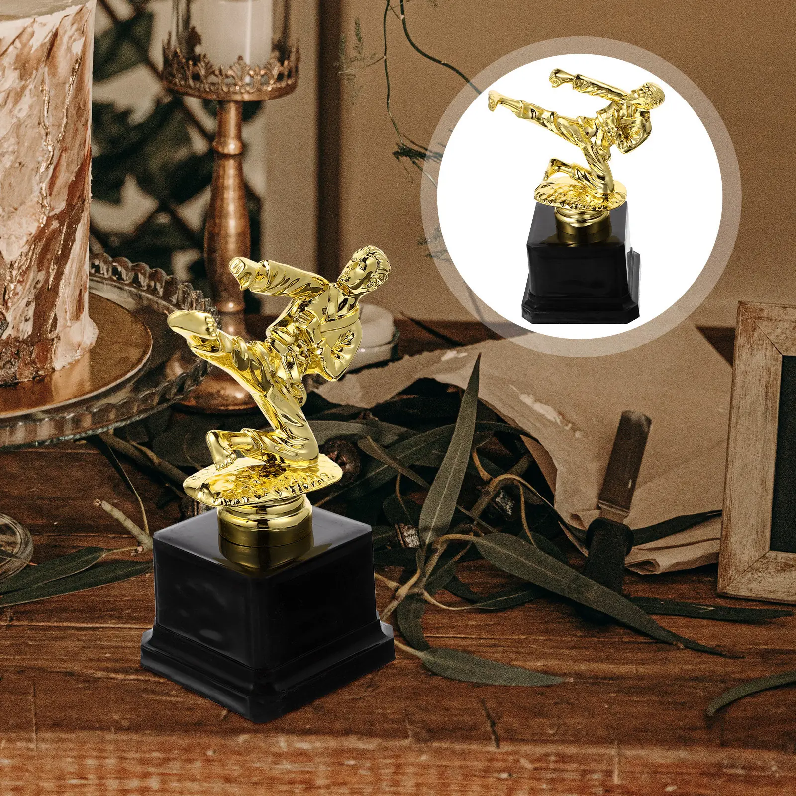 

Martial Move Party Trophy Bright Color Award Trophy Competition Ceremony Winner for Children Party Celebration