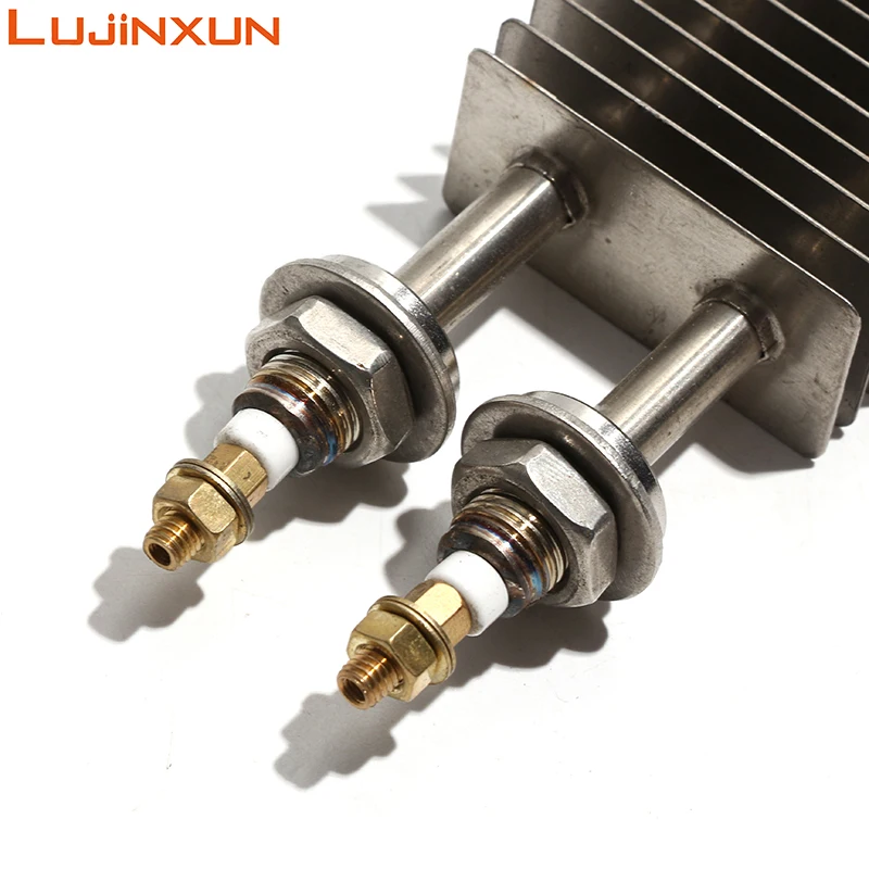 LUJINXUN Square Finned Heater 230V 250W-1.1KW Atomized SUS304 Heat Sink Dry Tube for Locomotive Seat Cushion Heater 1PC