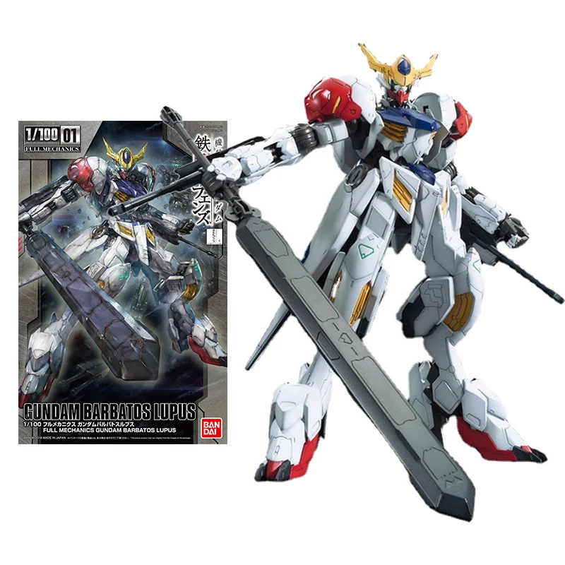 Bandai Gundam Model Kit Anime Figure TV 1/100 ASW-G-08 Barbatos Lupus Genuine Gunpla Model Anime Action Figure Toys for Children