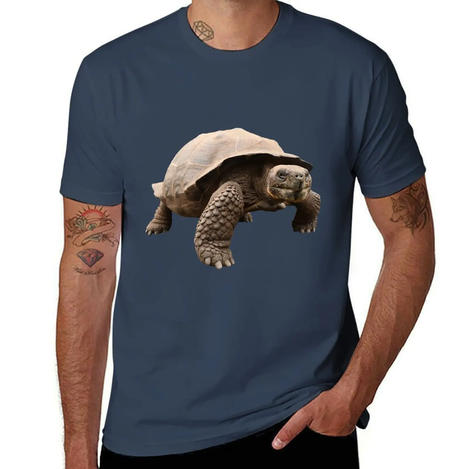 

Galapagos Tortoise T-Shirt Plus Size Basic Cotton T-Shirt