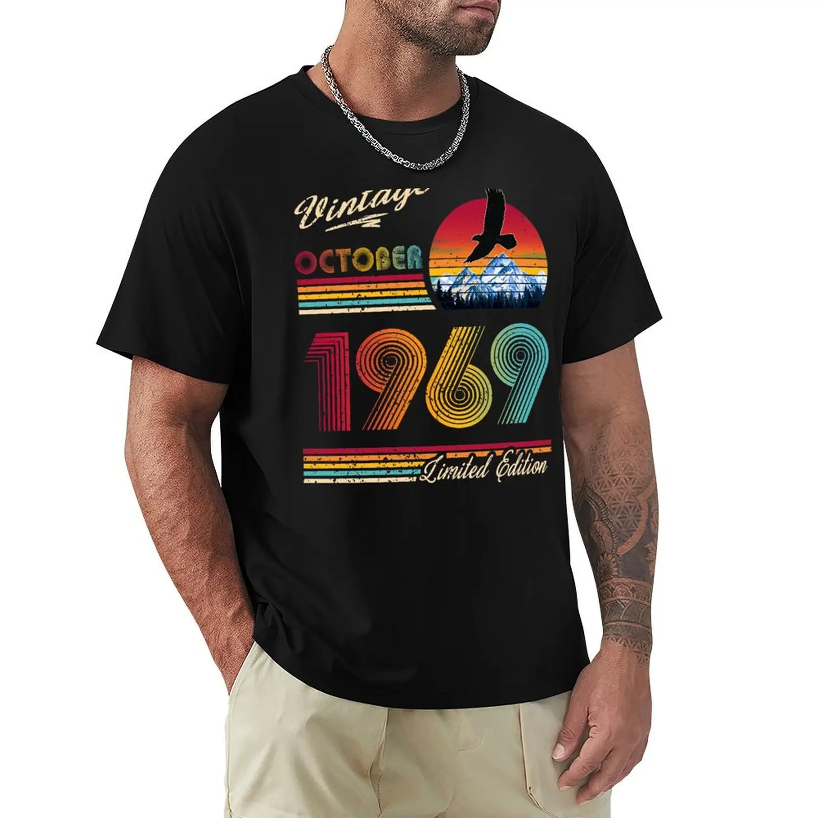 

October 1969 Birthday T-Shirt tshirts personalised cheap stuff blanks t shirts for men graphic