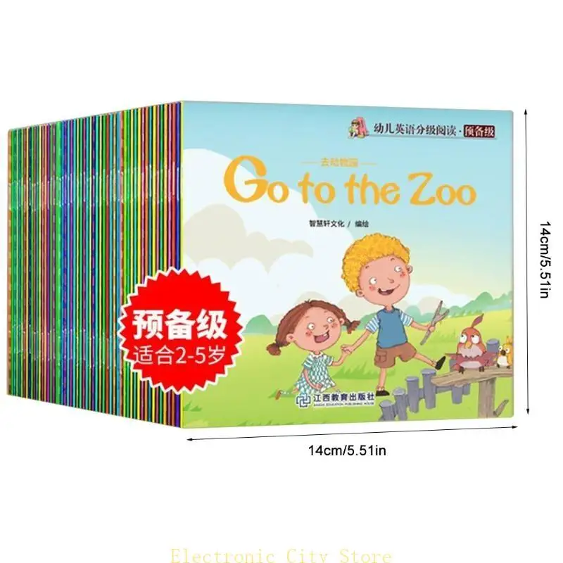 Aged 2-5 Bedtime English Story Book Suitable for Children Early English Learning HU8D
