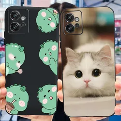 For Coque Motorola Moto G32 Case Cute Dinosaur Cats Shockproof Cover Silicone Soft Black Cover For Moto G32 2022 G 32 Fundas New