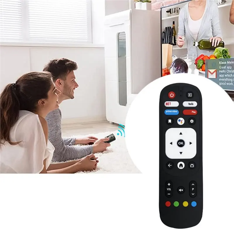 A31T Replacement Remote Control RM-C3287 for JVC RM-C3570 for Kenwood for Motorola MTek Smart TV, ABS Black Easy Install