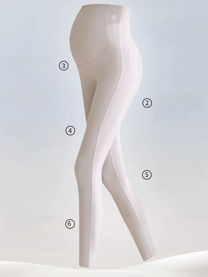 Materni arkskin Pants Thin Spring Autumn High Waist Yoga Pants No Waistline Sensation Comfortable Belly Support Sl