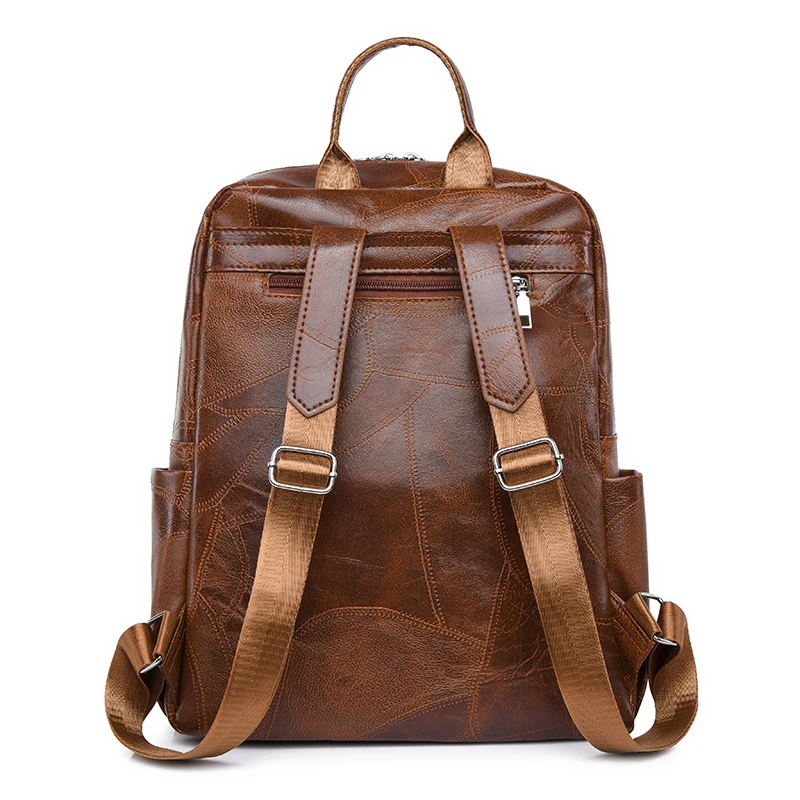 Women PU Leather Shoulder Bag Large Capacity Backpack School Bags For Teenage Girls Ladies Travel Bagpack Mochila Feminina SAC